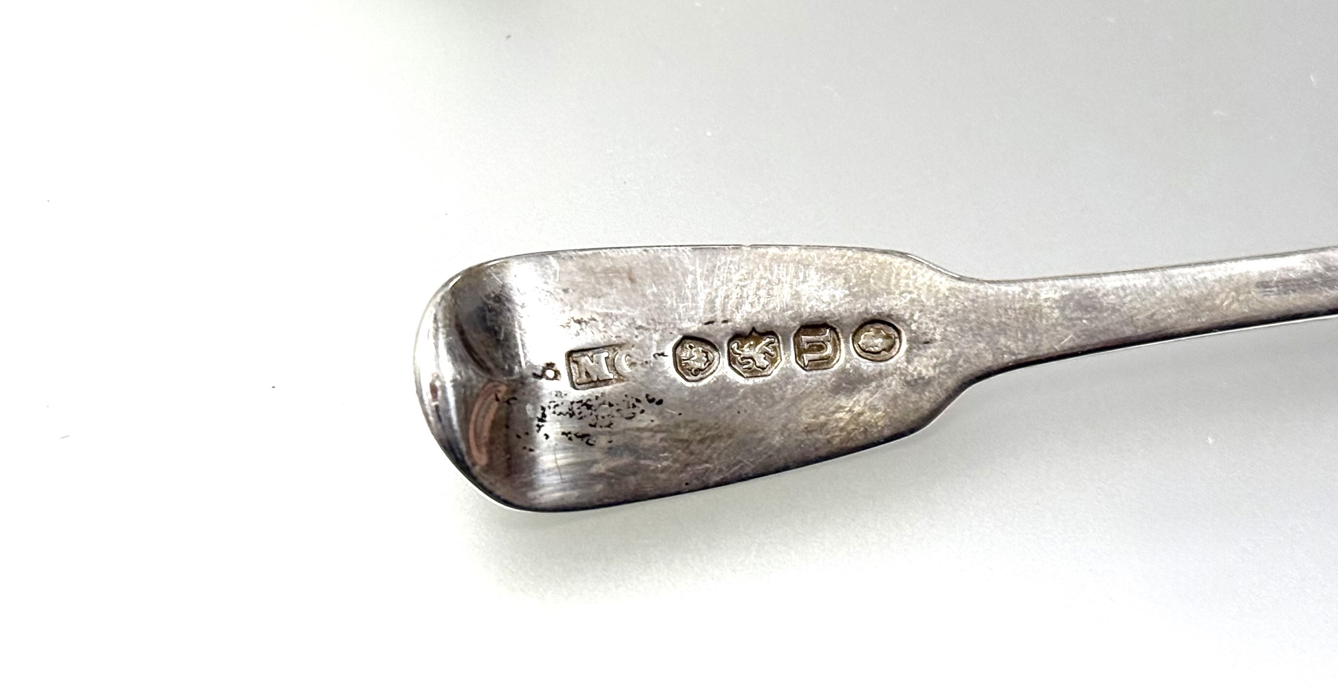 A George III style crossbanded walnut canteen table containing a composed silver flatware service, - Image 5 of 12