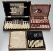 A collection of epns to include a four-piece panel-sided tea service in the Art Deco style, a set of