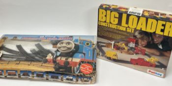A vintage Palitoy Big Loader Construction Set (general wear), together with a Hornby 'The World of