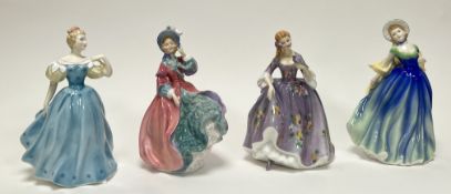 A collection of Royal Doulton figures, comprising 'Enchantment' H.N. 2178; 'Nicola' H.N. 2839; '