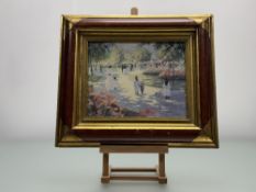 A pair of Christa Kieffer (German 1940-2004) prints depicting a Belle Époque Paris Settings, both