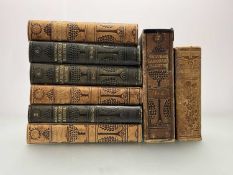 A set of 1-7 volumes of The Nouveau Larousse illustré published by Éditions Larousse with an
