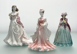 A Royal Worcester 'Glyndebourne' High Society 1996 figurine (h. 23.5cm), together with a Carlton