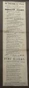A framed Newspaper Advertising Programme - Mr Atkins the Clown, Animated Architecture, Druken Hussar