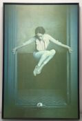 A 20thc School, Woman & the Mouse dance print, framed. (115cmx75cm)