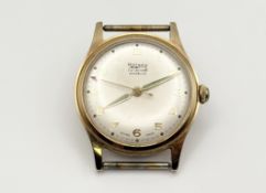 A vintage Rotary 9ct gold manual wind presentation wristwatch with arabic numerals and seconds