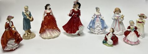 A collection of Royal Doulton figures, comprising 'Southern Belle' in original packaging, 'Special