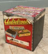 A vintage biscuit tin by Aulsebrook & Co of New Zealand: H. 25cm L. 24cm D. 24cm