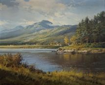 W McGregor (Scottish School), Loch Tummel, oil on canvas, signed bottom left, paper label verso,