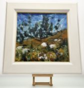 Moy Mackay (Scottish 1966-), Antama Grazing the Glen, felted merino, stiched signature bottom right,