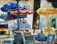 Lin Pattullo (Scottish 1949-), Dappled Light Portugal, oil on canvas, signed bottom left,