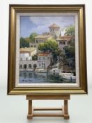 Cavalleno (Contemporary School), Majorca, oil on canvas, signed bottom left, inscribed verso, in a