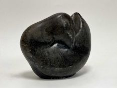 Biggie Kapeta (Zimbabwe, 1956-1999) A soapstone sculpture of a resting bird, marked to base (h.