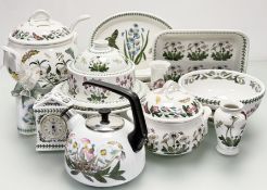 A collection of Portmeirion The Botanic Garden Pattern wares comprising, a small blauster vase (h-