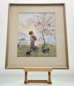 Margaret Winifred Tarrant (British 1888-1959), Morning Carol print, in a glazed frame. (29cmx23cm)