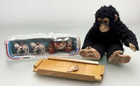 A collection of misc wares comprising, a boxed Corgi model no.41 figure of the 1902 State Landau -