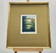 Francis St Clair Miller (1947-), Popes Place, limited coloured lithograph 69/150 signed and titled
