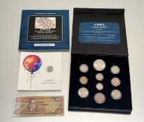 A Bradford Exchange 1953 Coronation coin and stamp set in original case, together with a Royal