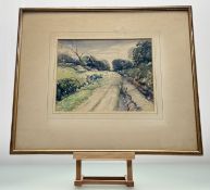 Joseph Kent Richardson RSW (British 1877-1972), Old Lanark Road Balerno, watercolour, signed,