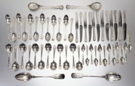 A Garrard & Co 112 Regent Street London epns suite of flatware for twelve place settings to