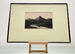 William Renison (Scottish 1893-1938), Ben Lomand, drypoint etching, signed pencil bottom right, in a