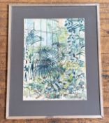 Shirley Spottiswoode (British 1933-), Palm House, Botanical Gardens Edinburgh, watercolour and ink