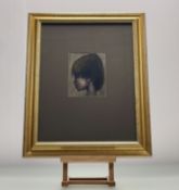Raymond Rowley King ( American 1927-1984), Denis, oil signed, paper label verso, in a glazed