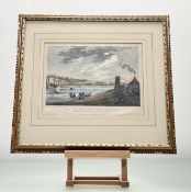 Engraved after by Robert Scott (Scottish 1777-1841), Union Chain-Bridge, acrofs the River Tweed near