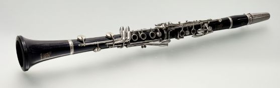 A Boosey & Hawkes London Edgware Clarinet, stamped 362436 verso. (h-67cm)