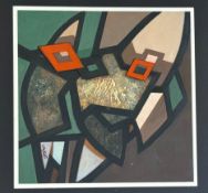 David Vango (British 1950-), Anything But, mixed media on board, signed, paper label verso, in a