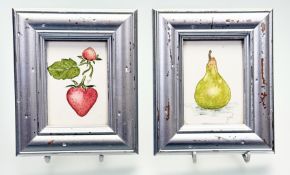 A pair of Joan Warburton (British 1920-1996) watercolours, one titled - 
