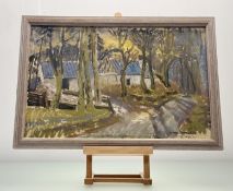 Mary Armour RSA RSW (Scottish 1902-2000), Auchenhean Lochwinnoch, pastel on paper, signed and