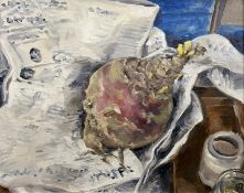 Eric Ritchie (Scottish 1934-), a second look Turnip, oil on board, initialed and dated '97 bottom