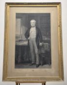 After Robert Frain, engraved by Charles George Lewis, Portrait of a Gentleman, with various ink
