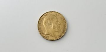 An Edward V gold sovereign 1910 8g