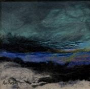 Moy Mackay (Scottish 1966-),Loch Tuath, felted merino, stiched signature bottom left, artist label