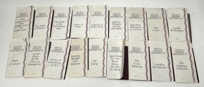 A group of twenty eight John Pinches Medallists, London 100 Greatest Masterpieces silver