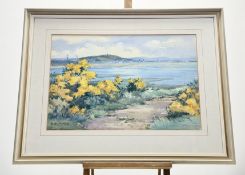 Flora MacLeod (1907-2002), Towards Loch Allen, watercolour, signed bottom left, in a glazed