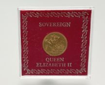 A Queen Elizabeth II gold proof sovereign 7.98g