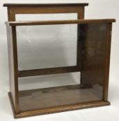 An Andrew H Baird of Edinburgh glazed wooden scientific instrument display case (h. 40.5cm)
