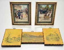 A pair of humerous prints titled - The Sheltering Palm and Dignity & Impudence, both in a glazed