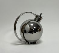 An Alessi Sylvia Stave stainless steel cocktail shaker in the Art Deco style, of spherical form,