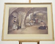 Sir William Russell Flint (Scottish 1880-1969), The Four Sisters Chazalet, artist proof print,