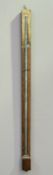A 19th century rosewood cased stick barometer by Alexander Reid, Edinburgh, the brass register