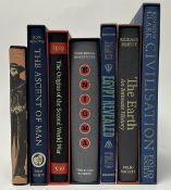 A collection of history and non-fiction Folio Society books, to include Kenneth Clark '