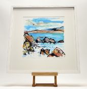 Clare Arbuthnott RSW (Scottish 1974-), Boat on the Sand, Iona, limited glicee artist proof print 1/