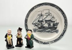 A collection of three Royal Doulton Charles Dickens figurines comprising 