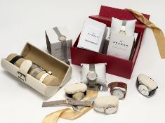 A collection of seven various Skagen of Denmark quartz wristwatches and five various others (a lot)