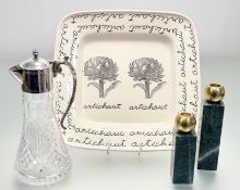 A collection of decorative wares comprising, a 