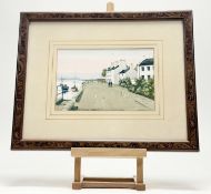 John J Homles (British 20thc), Cramond Shore, watercolour, signed bottom right, in a glazed